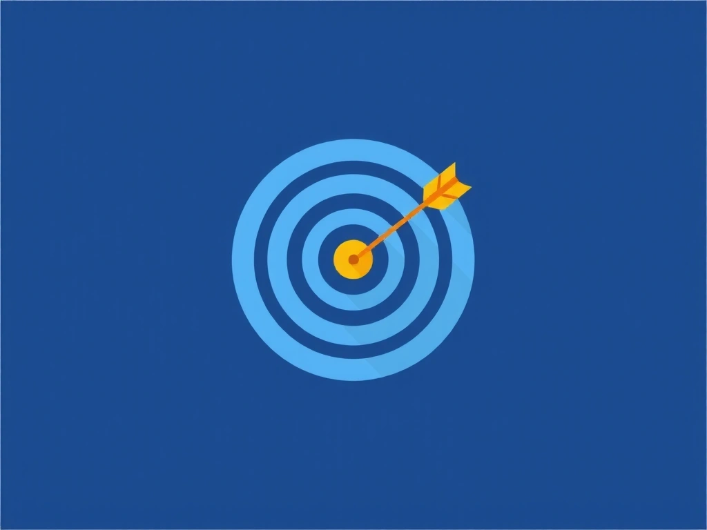 Icona di un bersaglio con una freccia, che rappresenta i cookie di targeting pubblicitario