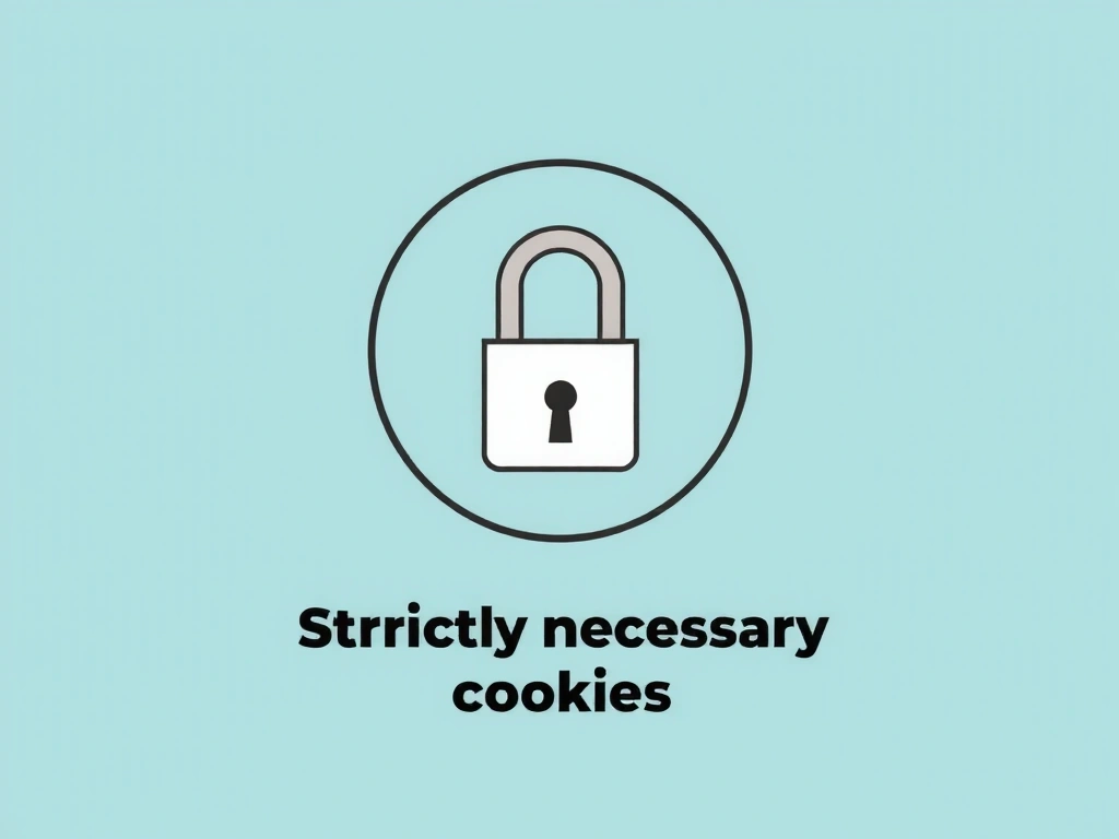 Icona rappresentante un lucchetto per la sicurezza essenziale dei cookie