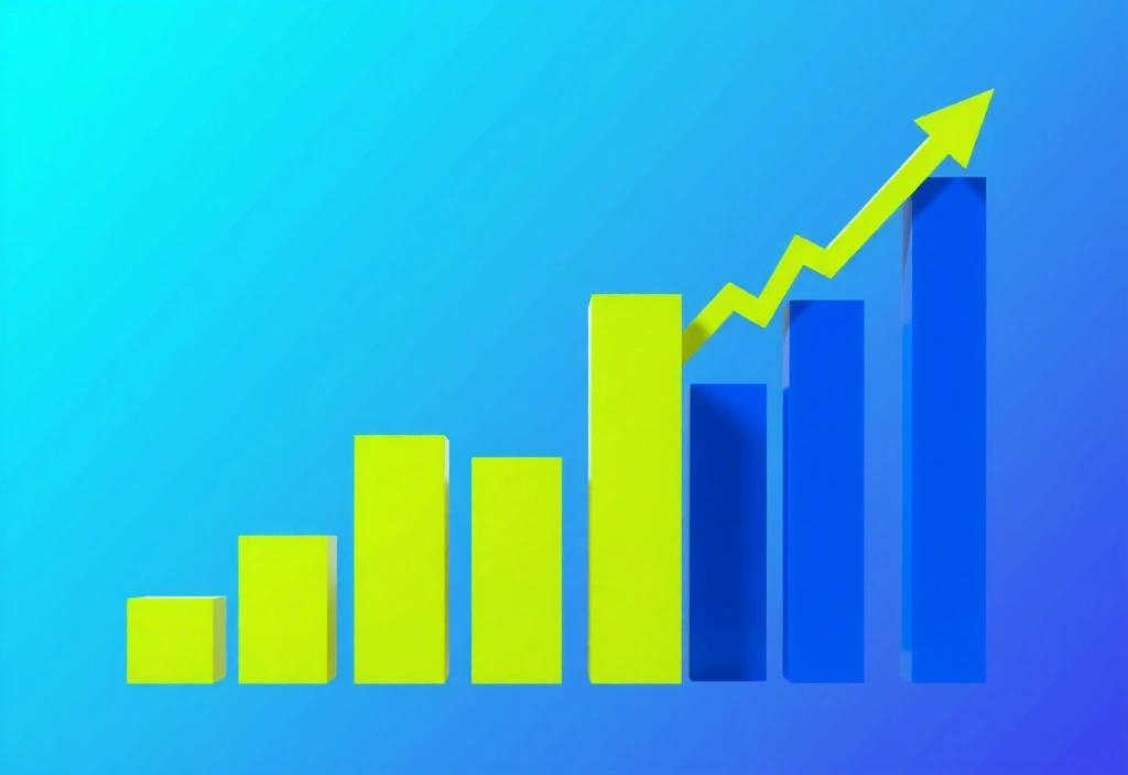 Grafici finanziari che mostrano una crescita economica