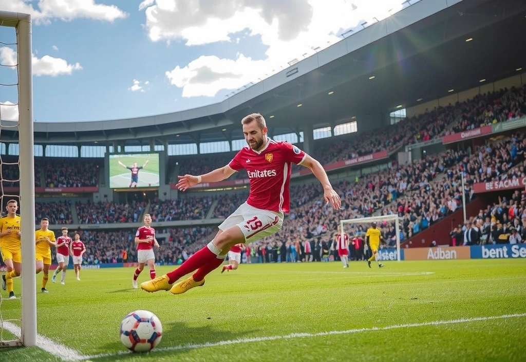 Partita di calcio emozionante