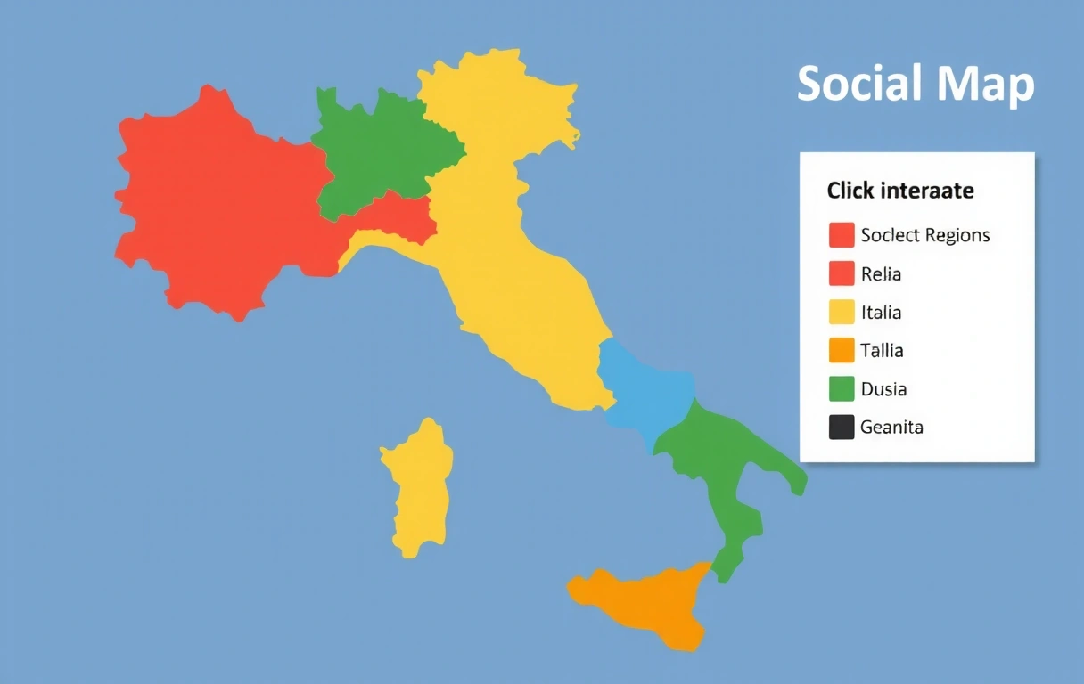 Mappa interattiva delle regioni italiane