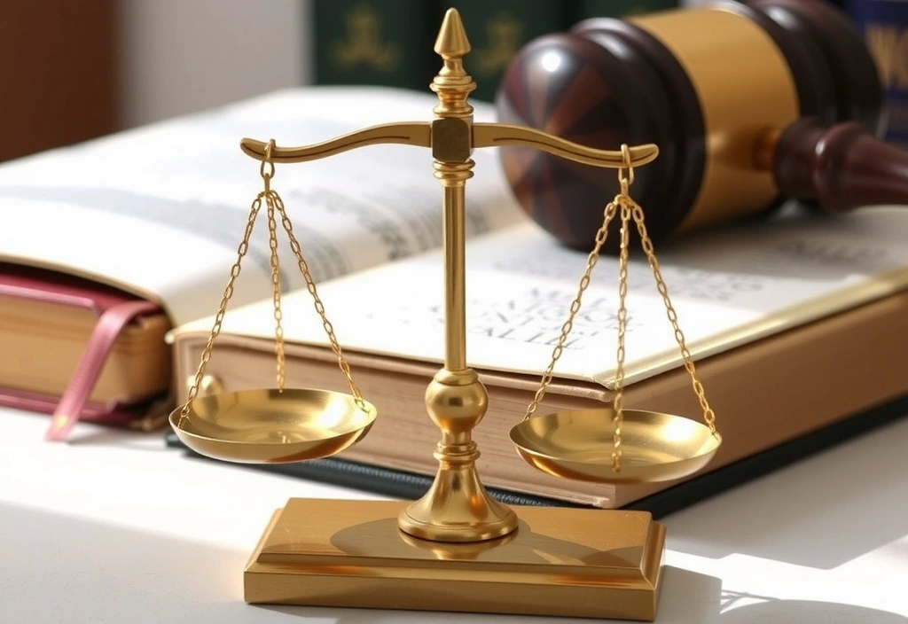 Simbolo della bilancia della giustizia